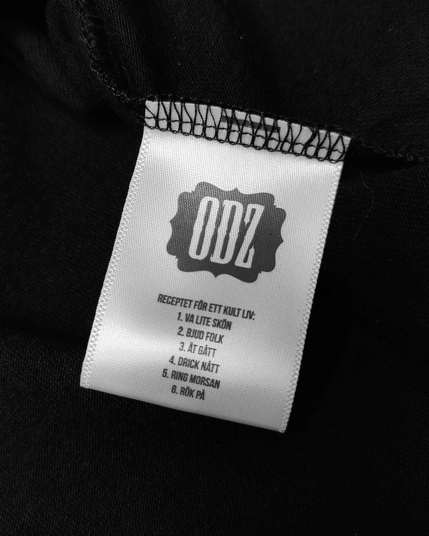 Odz logo hoodie svart