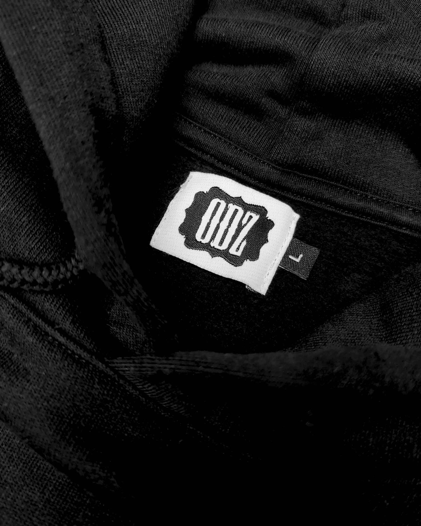 Odz logo hoodie svart