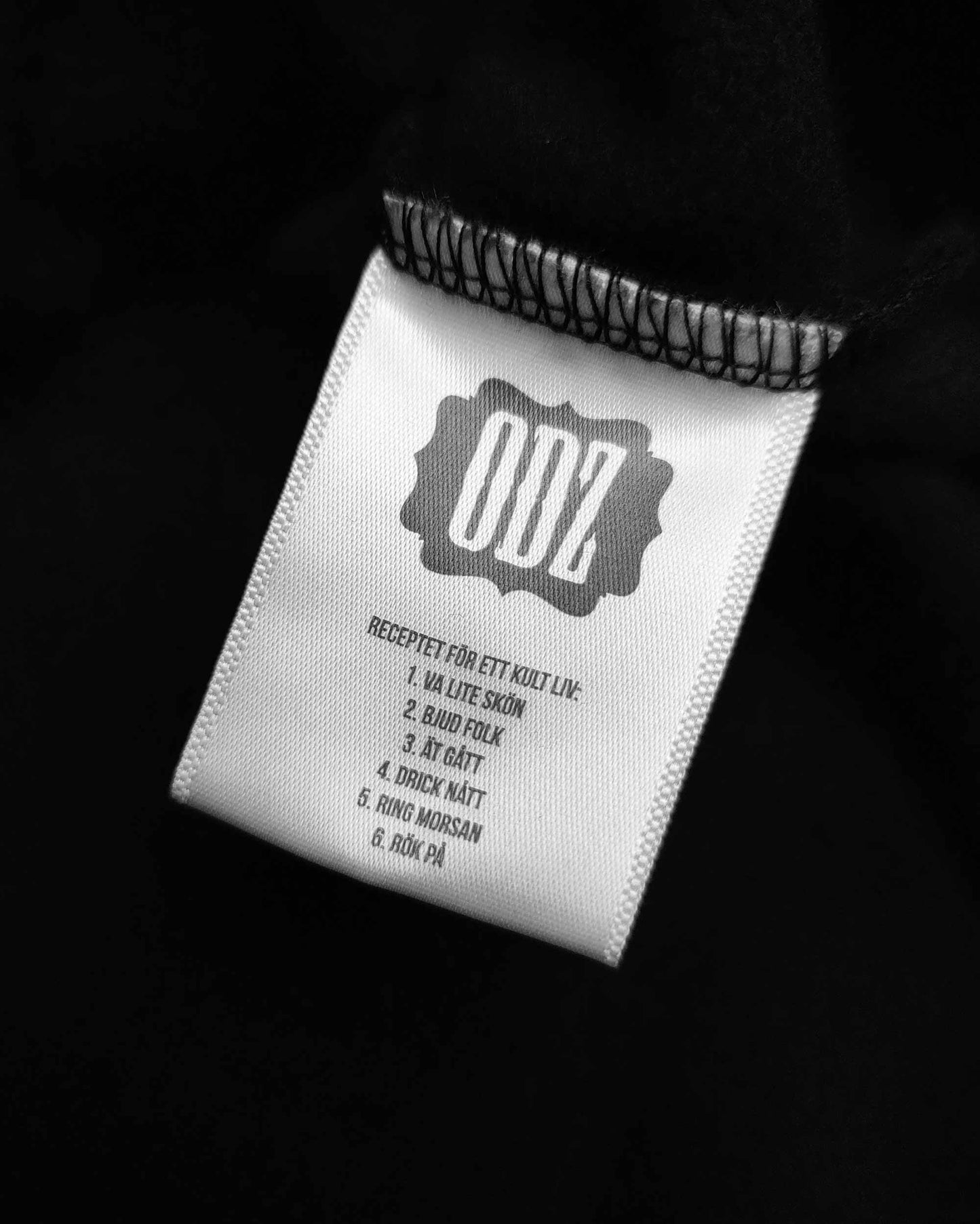 ODZ Logo Kortärmad T-shirt Svart