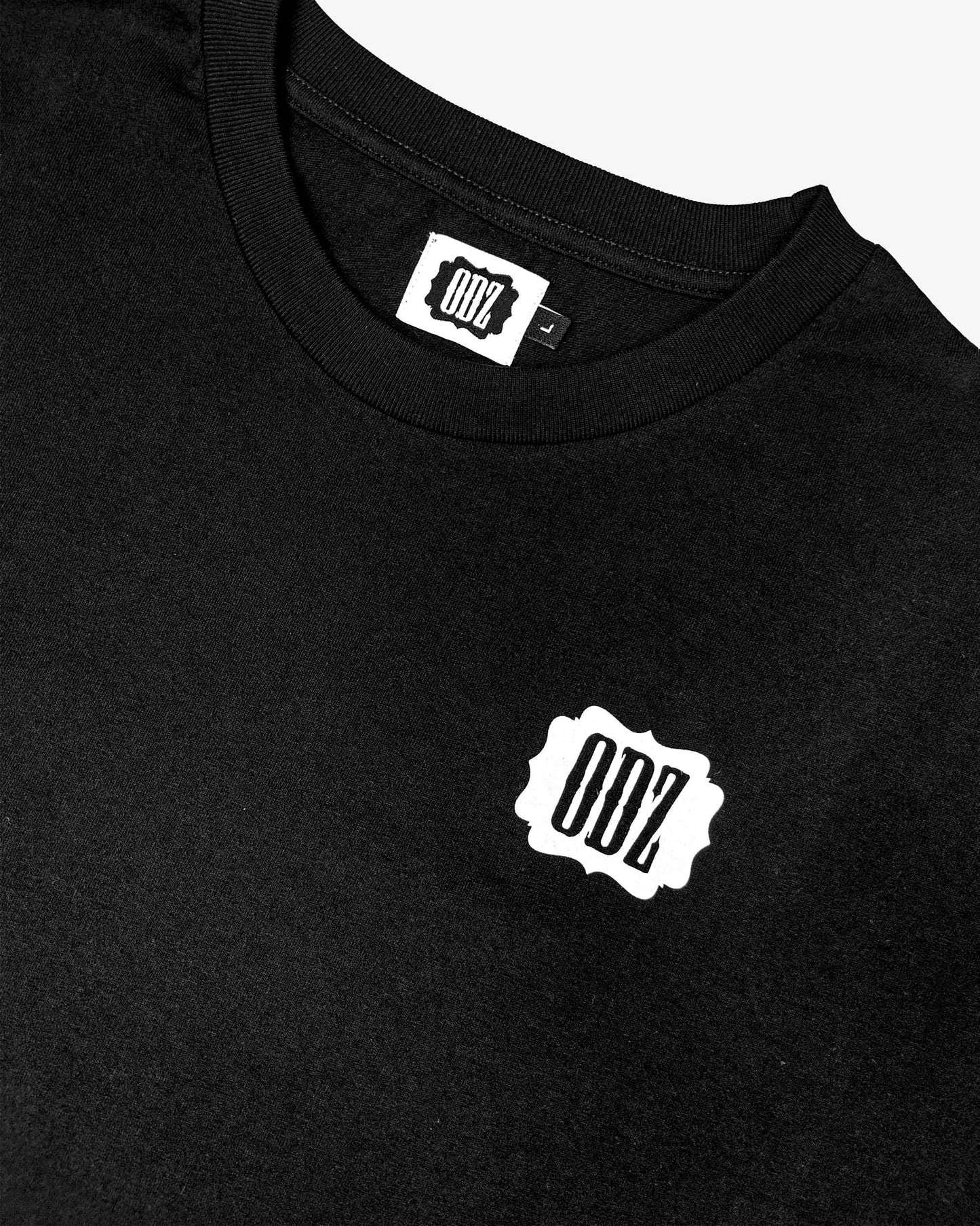 Odz logotyp lålgärmad t-shirt svart