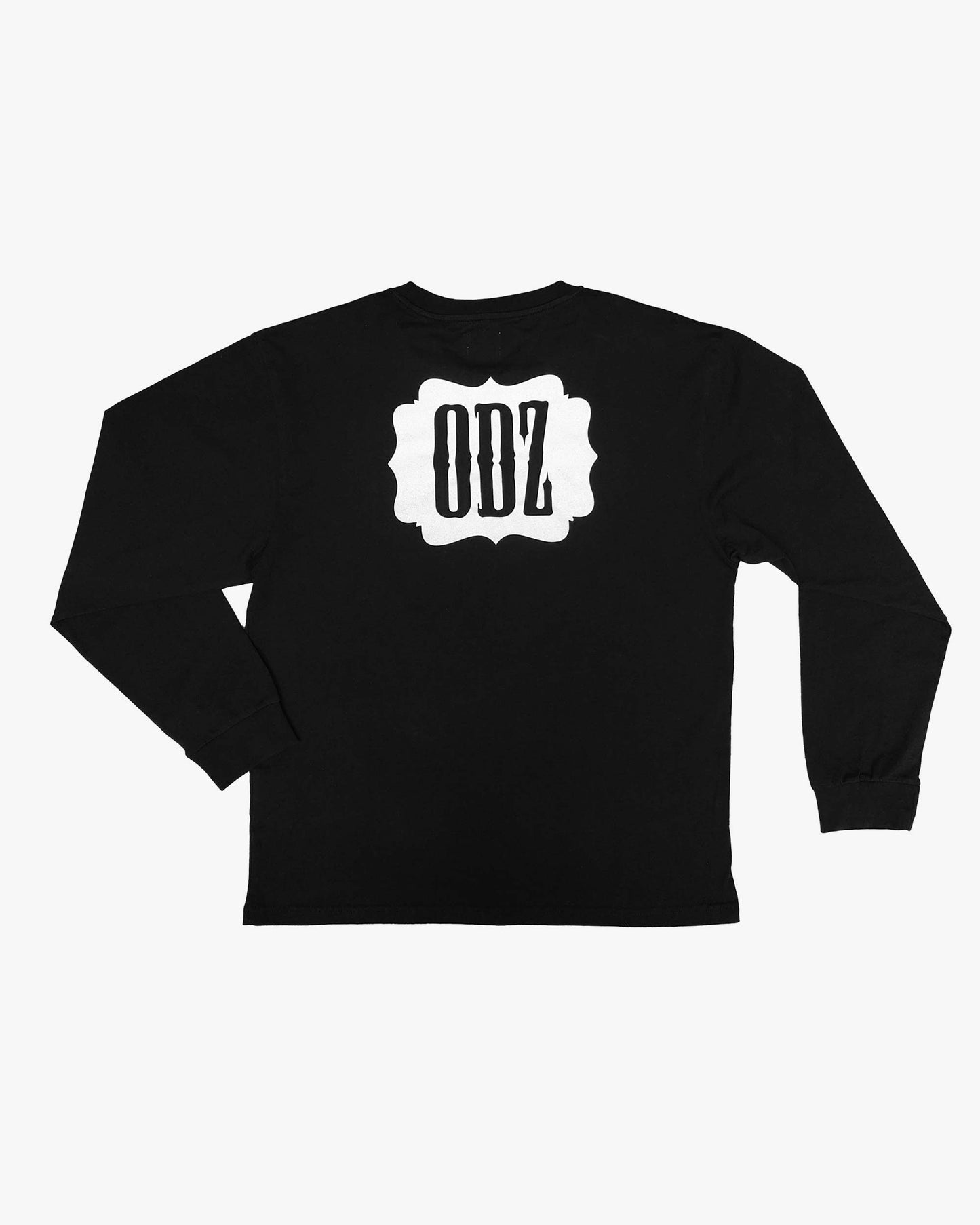 Odz logotyp lålgärmad t-shirt svart